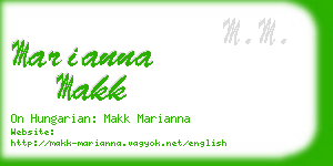 marianna makk business card